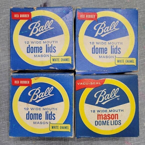 Vintage Ball wide mouth dome lids 39 total - Picture 1 of 3